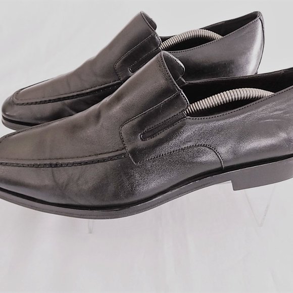 Bruno Magli Black Italian Leather Loafers in 10 1/2M main image 6